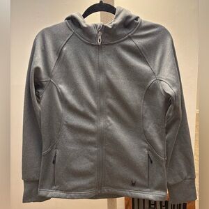 Spyder women’s Gray Hooded Zip-Up Jacket
